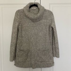 Gray Loft Sweater with Cowl Neck Size Petite L